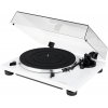 Thorens TD201 - TD 201 platine vinyle blanc laqué cellule Audio-Technica AT3600 courroie pré-ampli vue droite