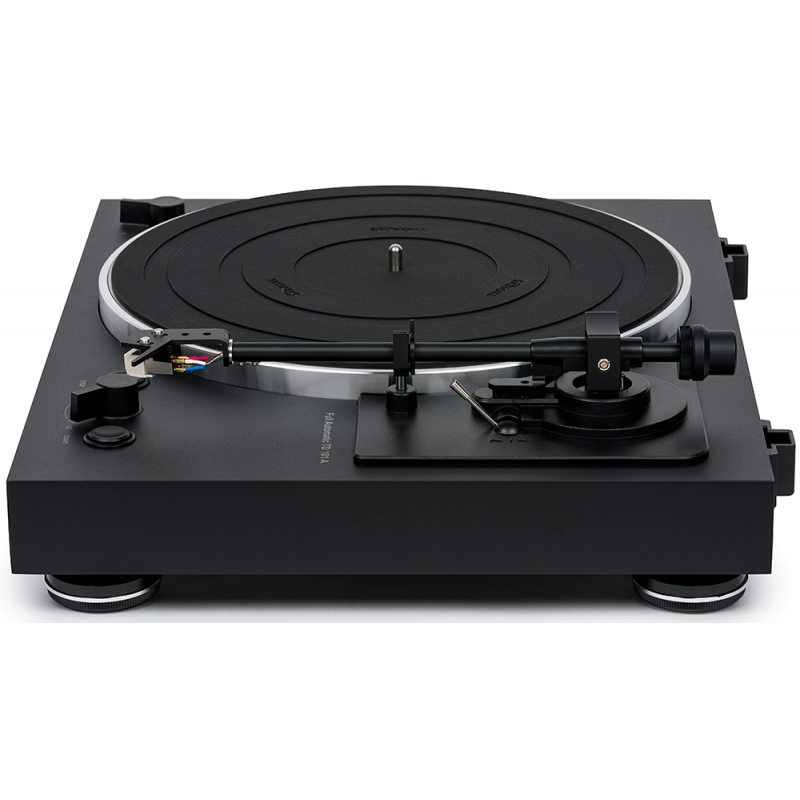 Thorens TD101A TD 101 A platine vinyle automatique pré-ampli cellule audio-Technica AT3600 vue côté